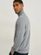 Базовый хлопковый свитер серого цвета | 6630868 | фото 2