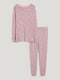 Пижама в принт: лонгслив и штаны | 6630870 | фото 3