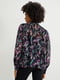 Шифоновая блуза в разноцветный абстрактный принт с широкими рукавами | 6630890 | фото 3