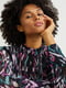 Шифонова блуза в різнокольоровий абстрактний принт з широкими рукавами | 6630890 | фото 4