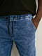 Прямі сині джинси з еластичними манжетами | 6630937 | фото 4