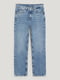 Вітажні потерті блакитні джинси | 6630978 | фото 5