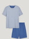 Пижама: голубая футболка и шорты | 6630979 | фото 3