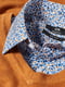 Комплект: коричневый свитер с V-образным вырезом, рубашка в мелкий принт | 6630981 | фото 8