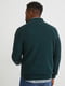 Комплект: зеленый свитер, рубашка в мелкий принт | 6630988 | фото 3