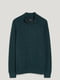 Комплект: зеленый свитер, рубашка в мелкий принт | 6630988 | фото 6