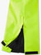 Салатовые лыжные штаны с черными вставками | 6631009 | фото 2