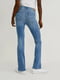 Клешевые голубые джинсы | 6631050 | фото 3
