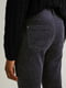 Вельветовые зауженные брюки серого цвета | 6631075 | фото 4