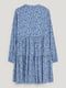 Сукня блакитна в квітковий принт | 6631080 | фото 5