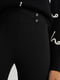 Чорні легінси класичного крою з декоративними гудзиками  | 6631109 | фото 4