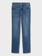 Прямі сині джинси з високою талією | 6631113 | фото 4