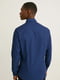 Рубашка slim fit хлопковая синяя | 6631129 | фото 4