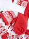 Шкарпетки з принтом червоно-білі (3 пари) | 6631136 | фото 2