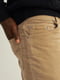Вельветовые бежевые брюки | 6631143 | фото 4