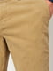 Вельветові штани-чіноси бежевого кольору | 6631146 | фото 3