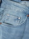 Блакитні прямі джинси з легенькими потертостями | 6631159 | фото 7