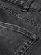 Прямые серые джинсы с легкими потертостями | 6631160 | фото 6