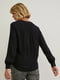 Черная свободная блуза со сборками на спинке | 6631251 | фото 3