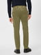 Вельветовые брюки-чиносы цвета хаки | 6631287 | фото 2