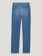 Блакитні прямі джинси з розрізами | 6631305 | фото 6