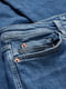 Блакитні прямі джинси з розрізами | 6631305 | фото 7