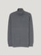 Теплый серый свитер в узор-ромбы | 6631333 | фото 4