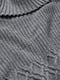 Теплый серый свитер в узор-ромбы | 6631333 | фото 5