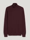 Базовый хлопковый свитер бордового цвета | 6631360 | фото 5