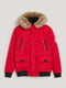 Куртка-парка с капюшоном красного цвета с контрастными черными вставками и кнопками | 6631399 | фото 5