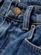 Вінтажні джинси синього кольору з потертостями | 6631408 | фото 7