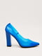 Прозорі сині туфлі на квадратних підборах | 6631433 | фото 4