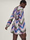 Сукня в зигзагоподібну різнокольорову смужку з паєток | 6631500 | фото 4
