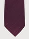Шовкова бордова краватка з візерунком | 6631591 | фото 2