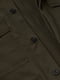 Водоотталкивающая куртка-карго цвета хаки на потайных пуговицах | 6631681 | фото 5