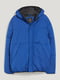Синя стьобана куртка з капюшоном та кишенями | 6631683 | фото 5