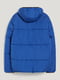 Синяя стеганая куртка с капюшоном и карманами | 6631683 | фото 6