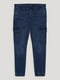 Прямые синие джинсы-карго | 6631693 | фото 5