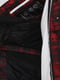 Лыжная куртка в черно-красную клетку с капюшоном | 6631695 | фото 4