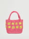 Розовая сумка вязаная из рафии | 6631702 | фото 2
