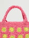 Розовая сумка вязаная из рафии | 6631702 | фото 5