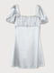 Атласное серое платье с драпированным лифом | 6631758 | фото 5