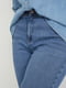 Блакитні джинси-скіні із середньою талією | 6631770 | фото 4