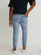 Голубые джинсы slim с высокой талией | 6631785 | фото 3