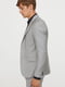 Пиджак серый из шерсти | 6631830 | фото 2