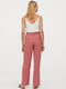 Широкі рожеві штани із загладженими стрілками | 6631832 | фото 3