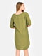 Платье свободного прямого кроя зеленое | 6631852 | фото 2