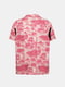 Рубашка розовая принтованная | 6631854 | фото 3