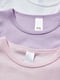Комплект хлопковых футболок: белая, розовая, лиловая (3 шт.) | 6631911 | фото 2