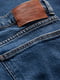 Укороченные синие джинсы широкого кроя | 6631965 | фото 7